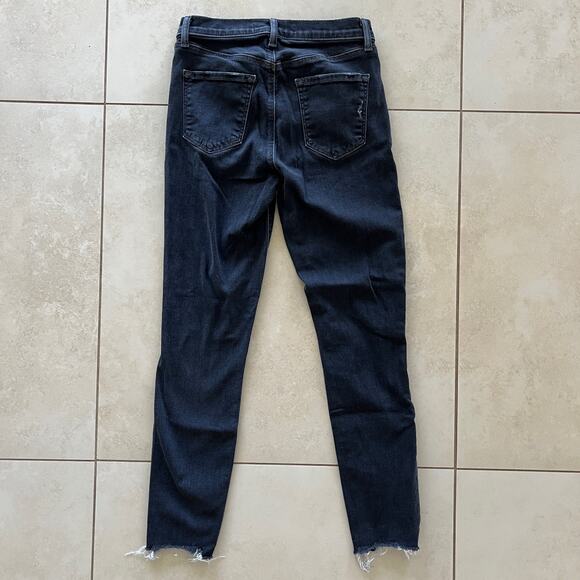 J Brand ALANA Ashes Destruct (Black Distressed) High Waisted Jeans Size 27 - Picture 4 of 8